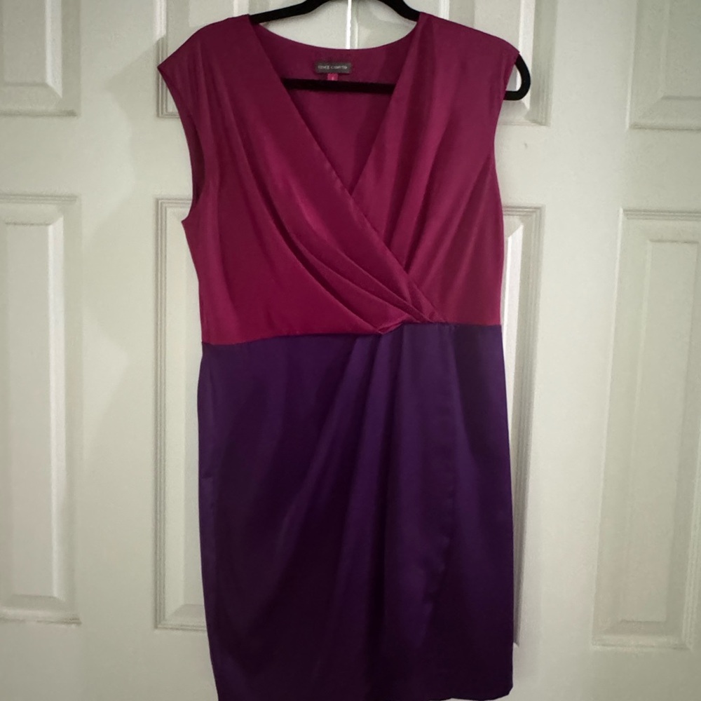 Vince Camuto Pink and Purple Mini Dress